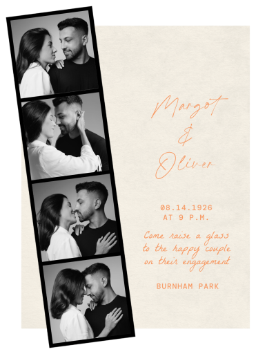Photo Booth Strip Modern Invitation