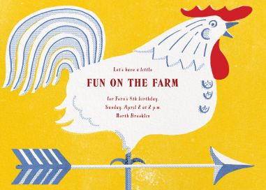 Rooster Weathervane by Paperless Post