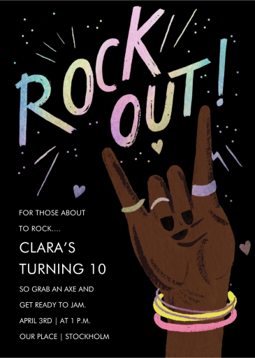 Let’s Rock - Birthday Invitation by Rifle Paper Co.