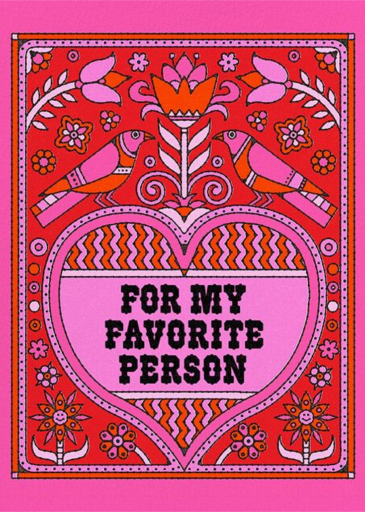 Forever Favorite (Nolan Pelletier) - Love and Romance Card by Red Cap Cards