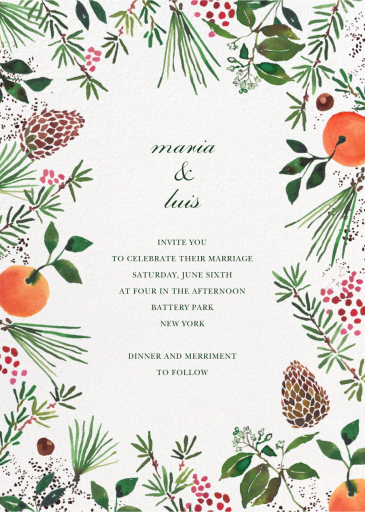 Holiday Market (Tall) - Invitation by Happy Menocal