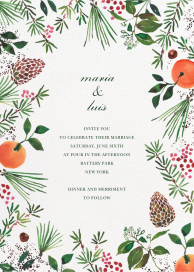 Holiday Market (Tall) - Wedding Invitation by Happy Menocal