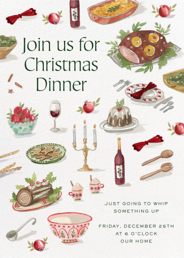Seasonal Spread Christmas - Christmas Party Invitation by Martha Stewart