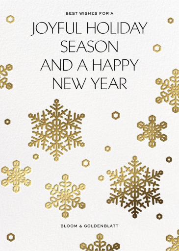 Embossed Snowflakes - Christmas Card by Paperless Post