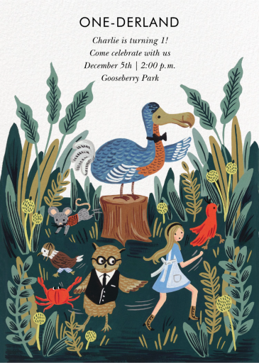 Wonderland - Invitation by Rifle Paper Co.