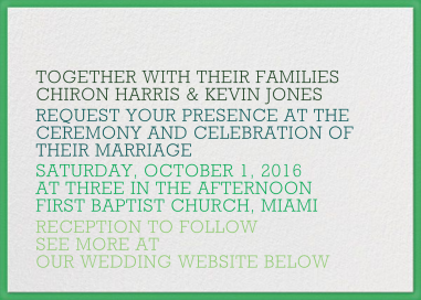 Ombre Invitations by The Indigo Bunting