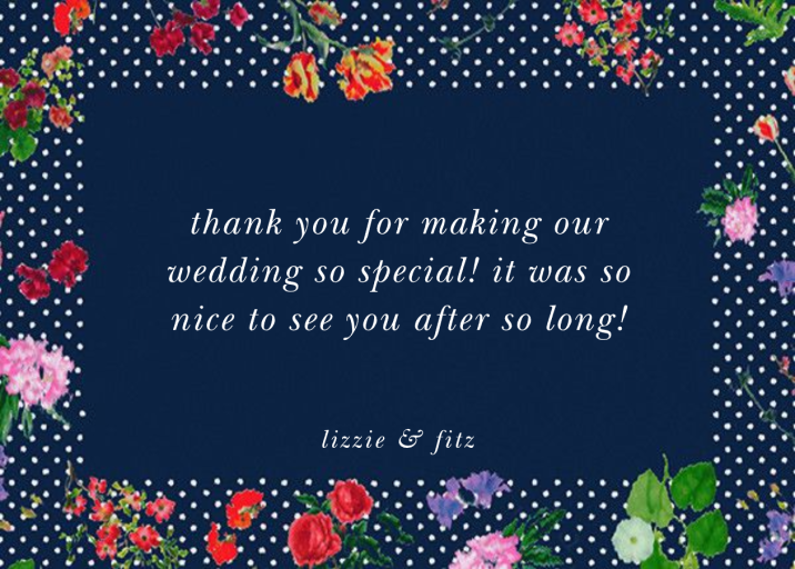 Botanical Dot - Thank You - Stationery by Oscar de la Renta