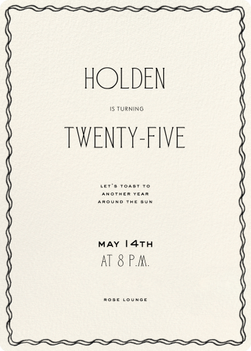 Rippled Border - Birthday Invitation by Paperless Post
