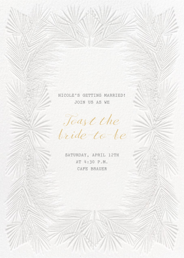 Embossed Palms by Paperless Post