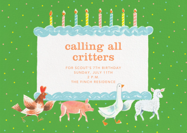 Funny Farm - Birthday Invitation by Paperless Post