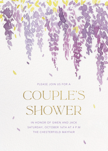 Dripping Wisteria - Invitation by Paperless Post