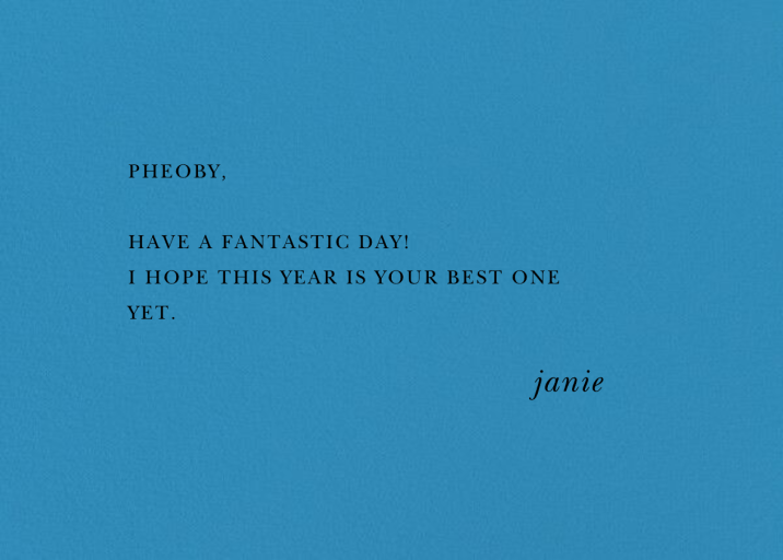 Thoroughbred Birthday - Birthday Card by Paperless Post - Back