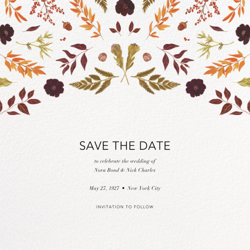 Fleurs d'Automne (Save the Date) - Invitation by Paperless Post
