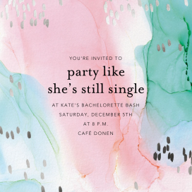 Watercolor Pastel - Bridal Shower Invitation by Ashley G