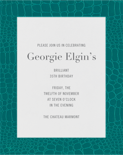Croc Border - Birthday Invitation by Paperless Post