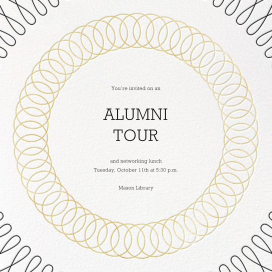 Spirals - Alumni Event Invitation by Paperless Post