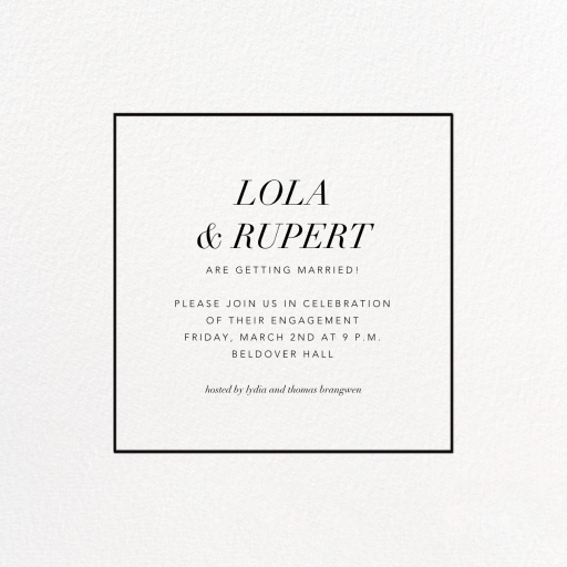 Konfetti Photo - Engagement Party Invitation by Kelly Wearstler - Back