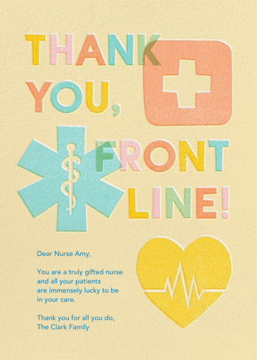 Front Line - Thank You Card by Paperless Post