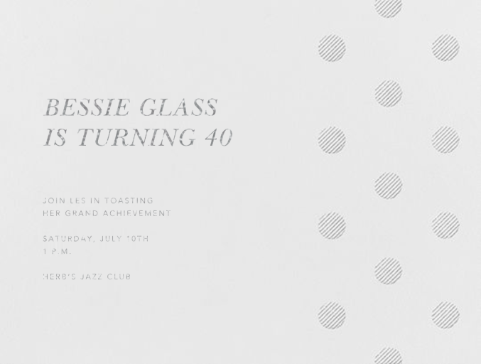 Polka Dot (Horizontal) by Oscar de la Renta