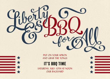 Liberty & BBQ for All by Crate & Barrel