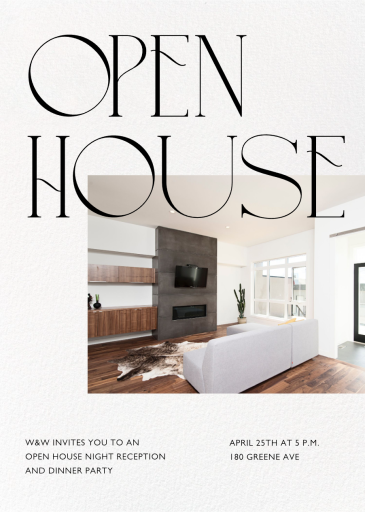 Open Concept (Photo) - Recital Invitation by Paperless Post