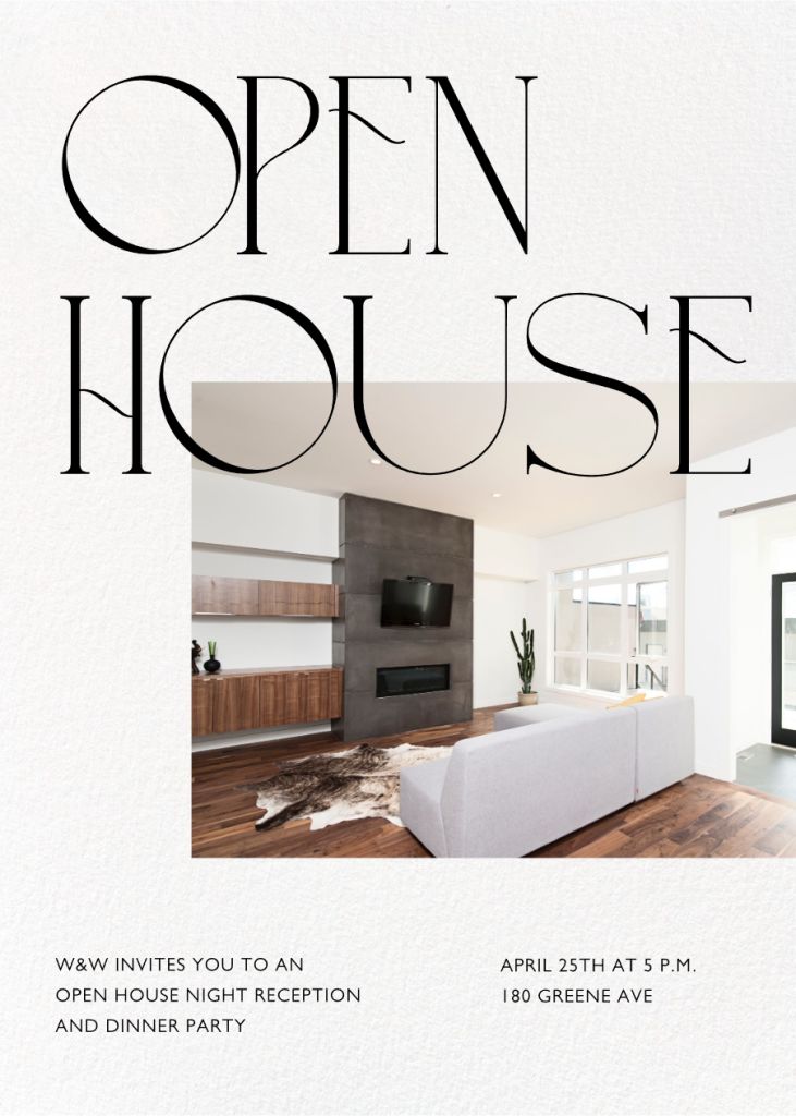 Open Concept (Photo) Invitation