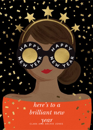 New Year Girl - New Year's Card by Rifle Paper Co.