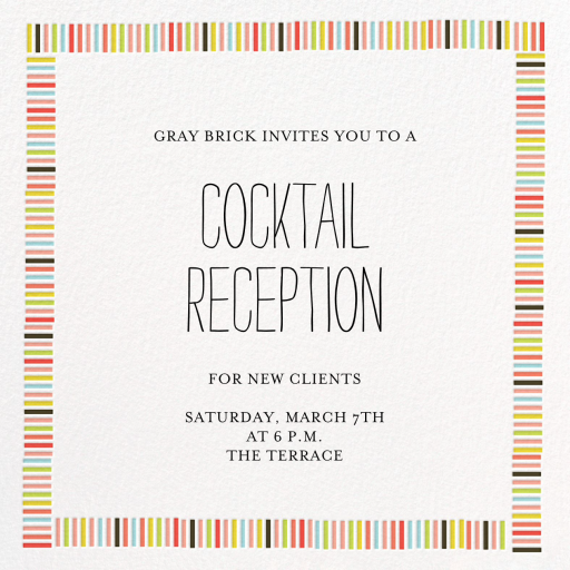 Mini Berlin - Cocktail Party Invitation by Mr. Boddington's Studio