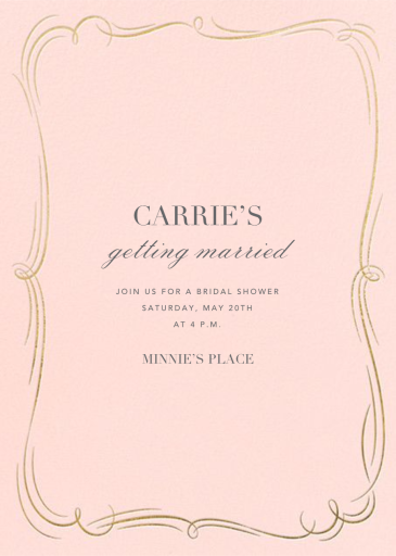 Plume Tall - Bridal Shower Invitation by Paperless Post