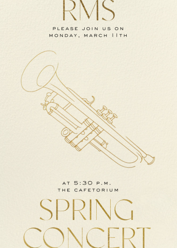 Performance - Trumpet - Invitation by Paperless Post