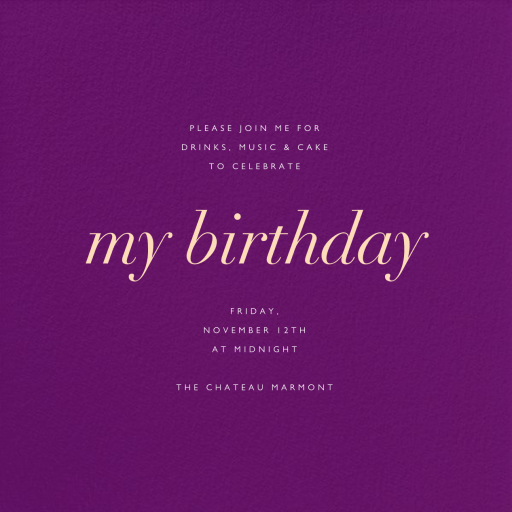 Eggplant by Paperless Post