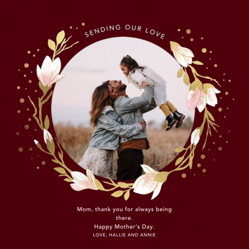 Magnolia Roundel - Mother's Day Card by Paperless Post