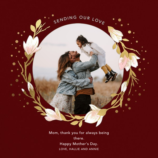 Magnolia Roundel - Mother's Day Card by Paperless Post