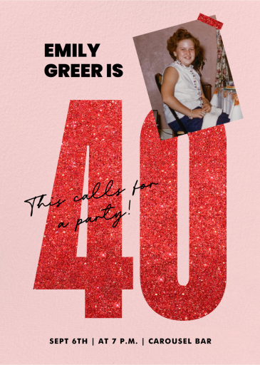 Sparkly Moments - Birthday Invitation by Paperless Post