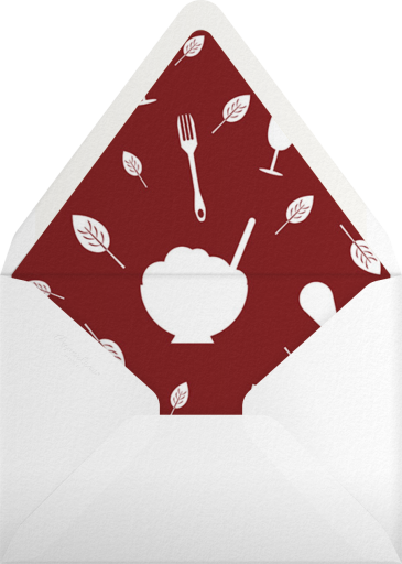 Feasting and Football - Paperless Post Envelope