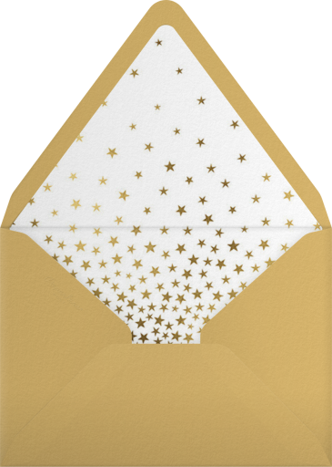 Starry Golden Tree - Paperless Post Envelope