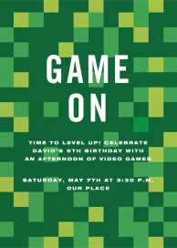 Pixelation Nation - Birthday Invitation by Paperless Post