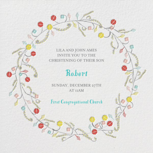 Tromping through a Meadow - Religious Invitation by Mr. Boddington's Studio