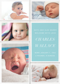 Quint - Birth Announcement by Paperless Post