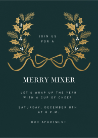 Holly Laurel - Christmas Party Invitation by Paperless Post