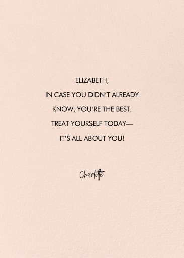 Honey Bun - Valentine's Day Card by 2021 Co. - Back