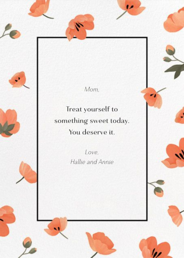 Cascading Poppies by Paperless Post - Back