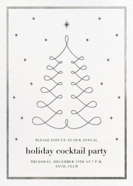 Curlicue Christmas - Holiday Party Invitation by Paperless Post
