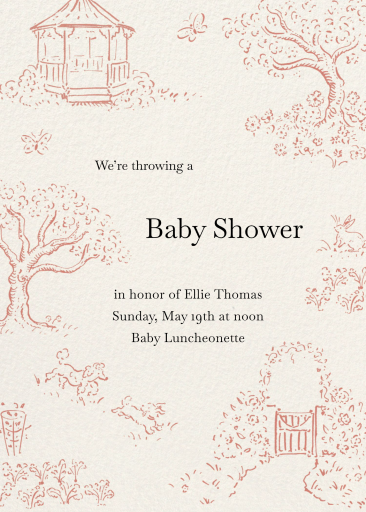 Garden Wanderer - Baby Shower Invitation by Kirby x Art