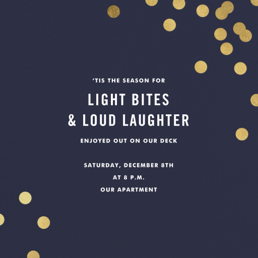 Confetti (Square) - Holiday Party Invitation by kate spade new york