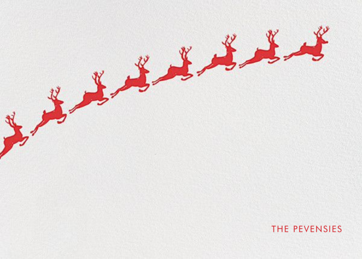 Santa's Prancers - Thank You Card by Linda and Harriett