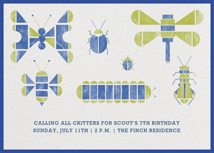 Insect Collection by Paperless Post