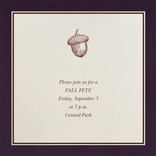Seal Harbor - Fall Party Invitation by Paperless Post