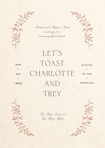 As Above - Wedding Brunch Invitation by Paperless Post