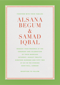 Bold Line (Tall) - Wedding Invitation by The Indigo Bunting